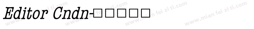 Editor Cndn字体转换